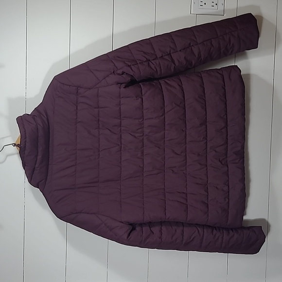 EUC Fabletics Jacket Women's sz XL Dark Purple Misha Puffer Full Zip Coat - Picture 4 of 9